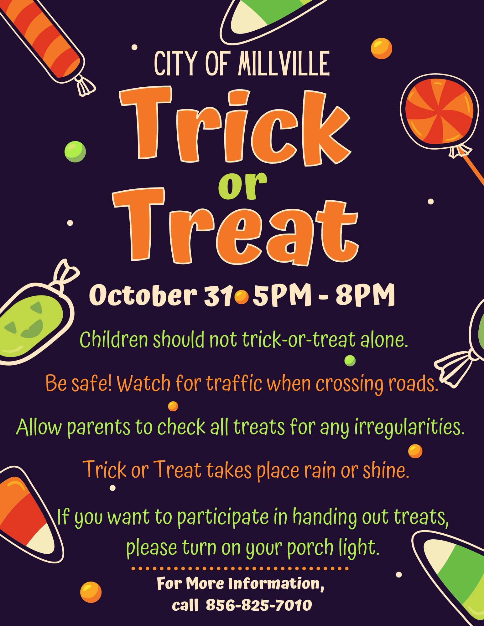 Trick or Treat Flyer 2023