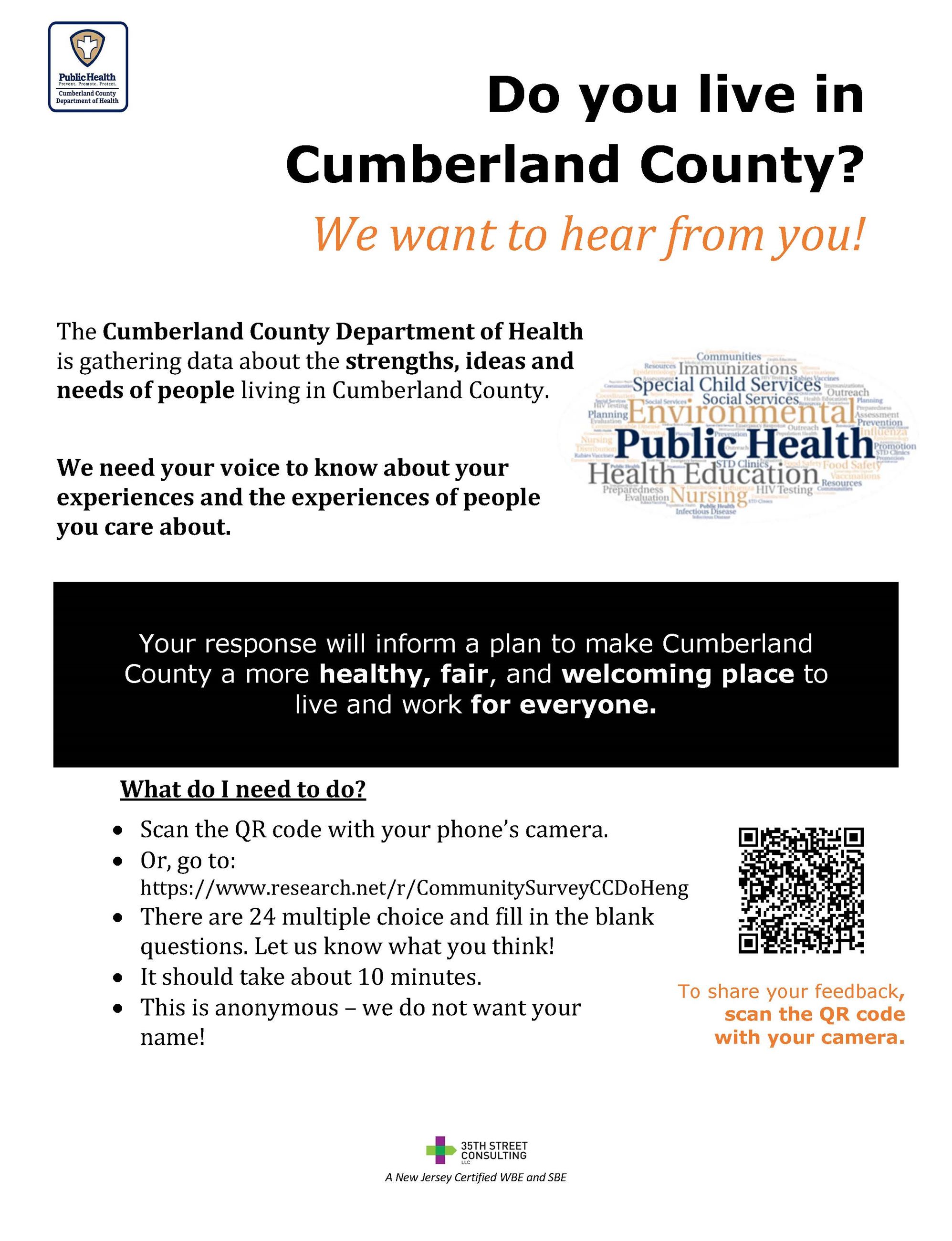 CCDoH Community Partner Survey Flyer Eng